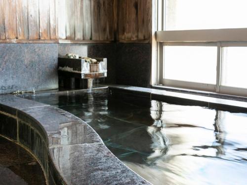 a room with a pool of water on the floor at Sundance Resort Izu Kogen in Ito