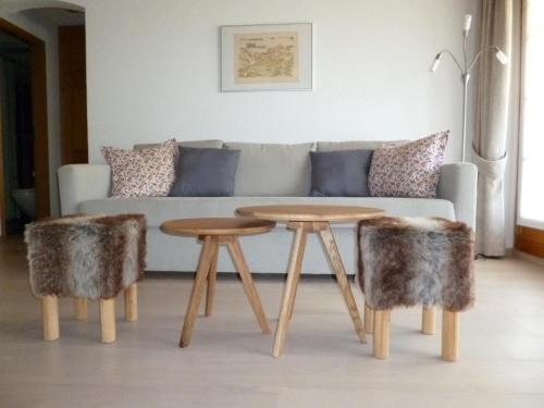 Χώρος καθιστικού στο Chesa Blais