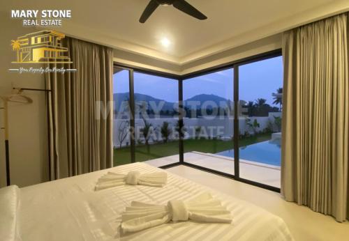 Ένα ή περισσότερα κρεβάτια σε δωμάτιο στο Villa Dreamlife - Lamai