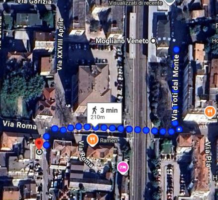 a close up of a map of a city at LAERTE PALACE HOTEL in Mogliano Veneto