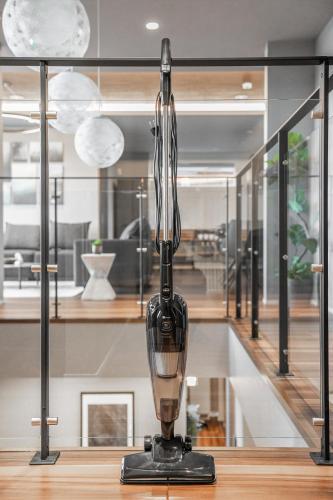a glass appliance sitting on top of a table at Orvia Yig Villa in Furano
