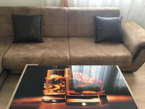 Ruang duduk di Guest Rooms Neli