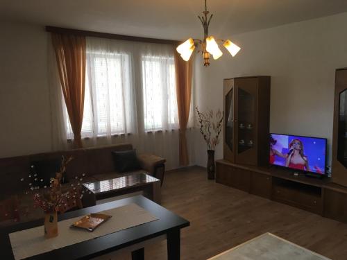 Televisyen dan/atau pusat hiburan di Guest Rooms Neli