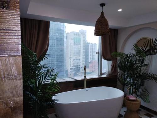 Ένα μπάνιο στο Chongqing Justom Family Serviced Apartments12