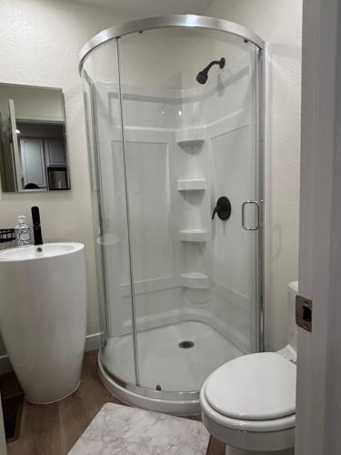 Koupelna v ubytování Home sweet Home