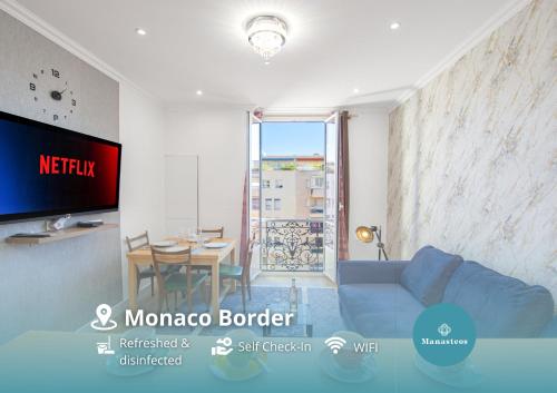 5mn Monaco - Magnifique trois pièces rénové - ET