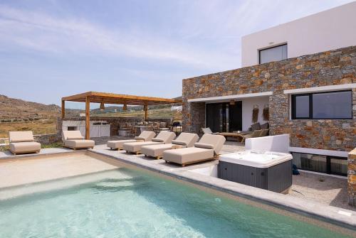 The Nine Graces -Villa Astarté, sea views, private pool and Jacuzzi