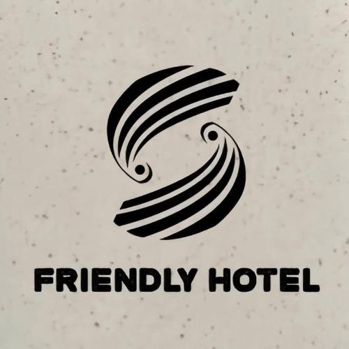 a logo for a friendly hotel with a spiral at Friendly Hotel in Dồng Văn