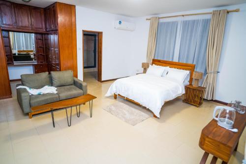 Ένα ή περισσότερα κρεβάτια σε δωμάτιο στο Haengbok home kawe beach