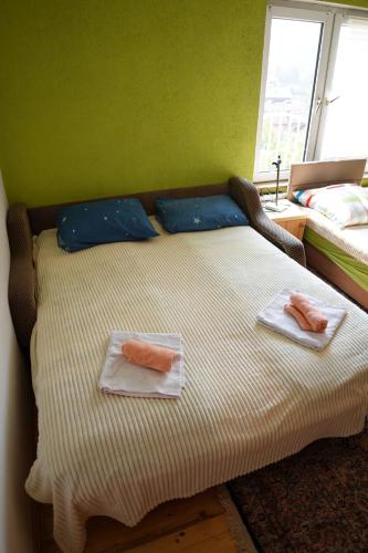 Ένα ή περισσότερα κρεβάτια σε δωμάτιο στο Stan na dan