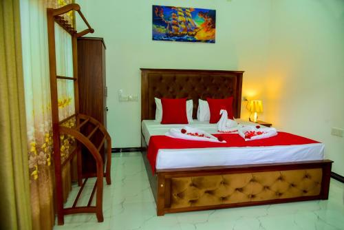 Ένα ή περισσότερα κρεβάτια σε δωμάτιο στο KK City Villa