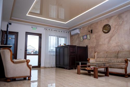 Χώρος καθιστικού στο Pensiunea Vis Braila