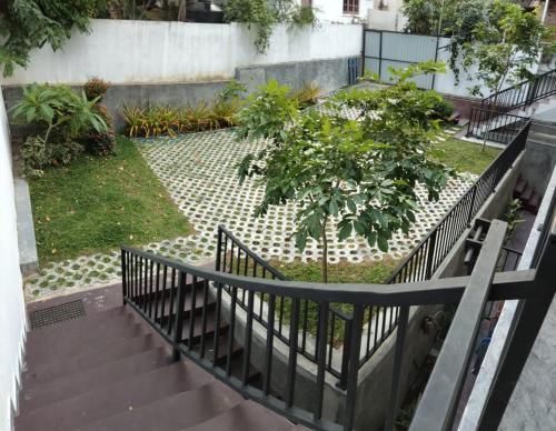 Jardín al aire libre en Galhena Apartments