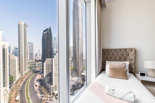 Postel nebo postele na pokoji v ubytování Stylish 2BR in Forte 2