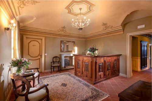 Posezení v ubytování Agrisuite Le Querce del Vareglio