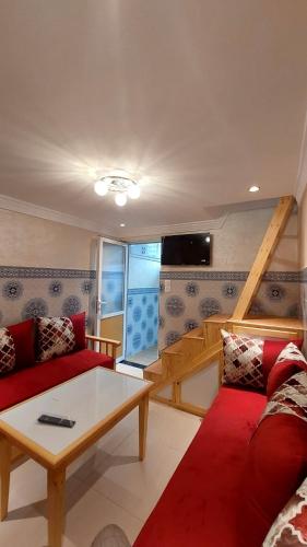 Χώρος καθιστικού στο Appartement Médina Rabat - Face à Bab El Had, Centre Ville