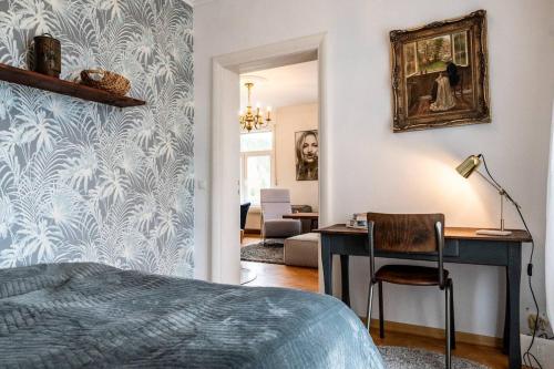 Posezení v ubytování Romantic old building villa near Nürburgring