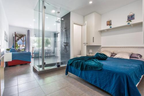 Ένα ή περισσότερα κρεβάτια σε δωμάτιο στο Blue Oasis Mesa del Mar