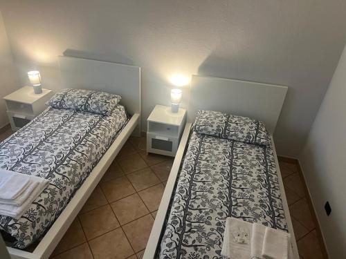 Ένα ή περισσότερα κρεβάτια σε δωμάτιο στο Humanitas, Forum center Milano Trilo with Terrazzo