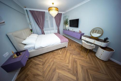 Postel nebo postele na pokoji v ubytování Studio Luxury Promenada