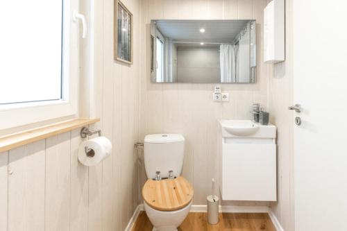 Koupelna v ubytování Gemütliches Tiny House im Grünen