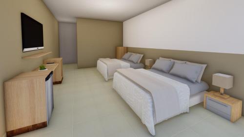 TV/trung tâm giải trí tại Coco Blue a New Beach Resort