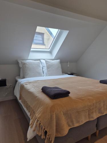 Ένα ή περισσότερα κρεβάτια σε δωμάτιο στο Huis ALNA 10