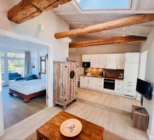 Köök või kööginurk majutusasutuses Appartement Halbinsel Mönchgut