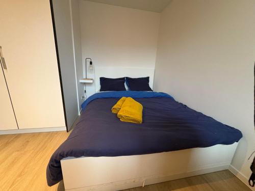 Ένα ή περισσότερα κρεβάτια σε δωμάτιο στο Briefstreet - Louvain