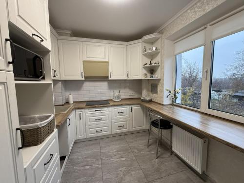 Nhà bếp/bếp nhỏ tại Апартамент Комфорт Кривий Ріг