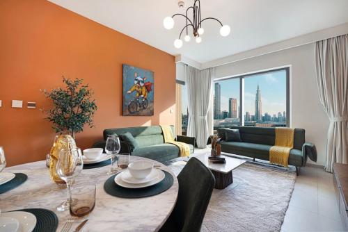 Luxury 2 bedroom with Burj Khalifa view, connected to Dubai Mall
