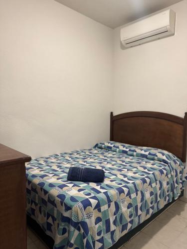 Ένα ή περισσότερα κρεβάτια σε δωμάτιο στο Hotel 8 leguas