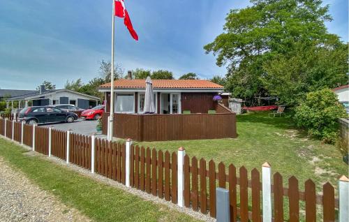 Bygningen som feriehuset ligger i