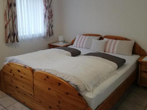 Postel nebo postele na pokoji v ubytování Ferienwohnung Neumeyer