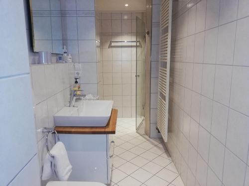 Koupelna v ubytování Ferienwohnung Neumeyer