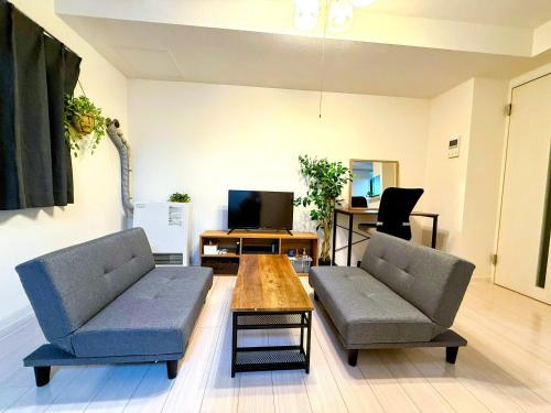 Posezení v ubytování Glory 豊平 -FIX HOME-
