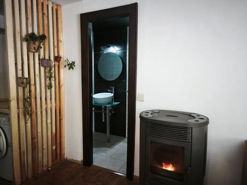 Et badeværelse på La casa Calabaza