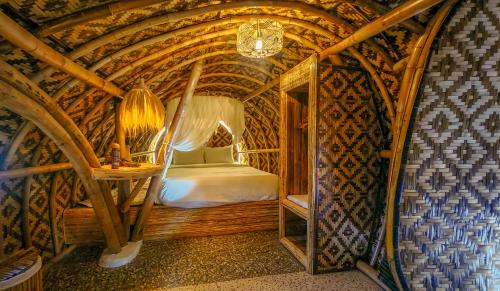 Koupelna v ubytování Manta Savana Luxury Bamboo Villa