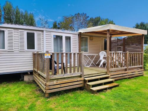 Mobilhome cosy, spacieux au bord de l'Eure