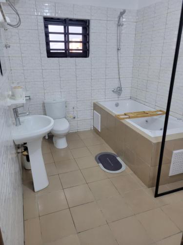 Et badeværelse på Résidence Perla