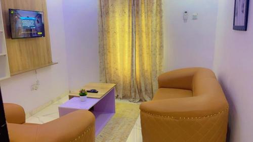 Χώρος καθιστικού στο ROSE 40S Apartment