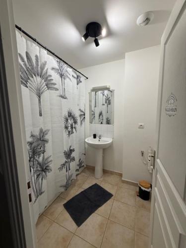 Koupelna v ubytování Melusinehof - Studio au coeur de Bailleul