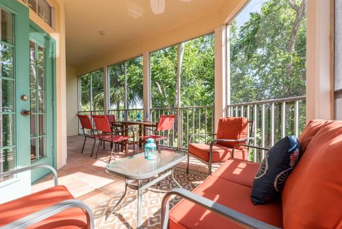 Rõdu või terrass majutusasutuses Tivoli 5277