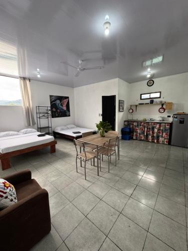 Kuchyň nebo kuchyňský kout v ubytování Pelíkano Uvita