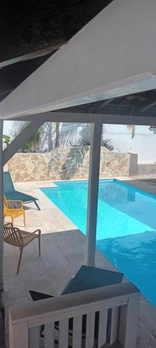 Πισίνα στο ή κοντά στο Lumineux Duplex SANDÌA