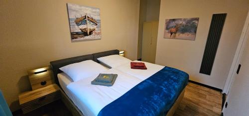 Postel nebo postele na pokoji v ubytování Ferienhaus Kiara