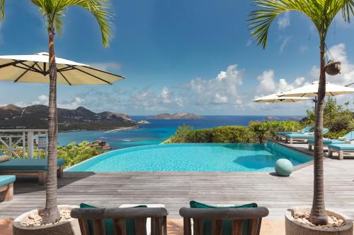 Luxury Villa St Barth with Ocean View, Pool & Gym