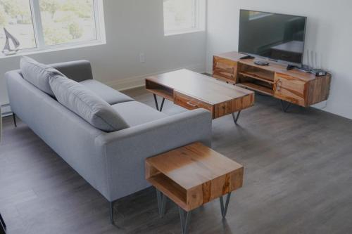 Μια τηλεόραση ή/και κέντρο ψυχαγωγίας στο Corporate Stays Monarc 2 Bedroom