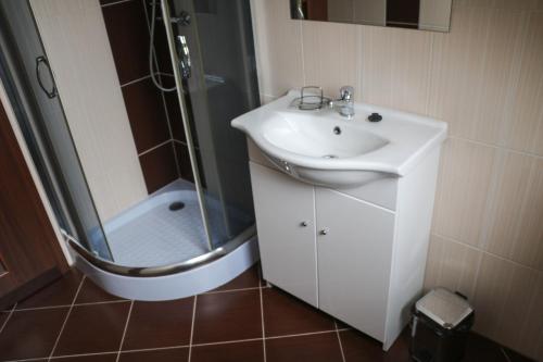 Kúpeľňa v ubytovaní Penzión Rodus