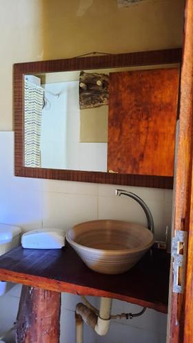 Koupelna v ubytování Cabañas Meraki Tilcara